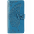 Samsung Galaxy A17 hoesje - Bookcase - Pasjeshouder - Portemonnee - Vlinderpatroon - Kunstleer - Blauw