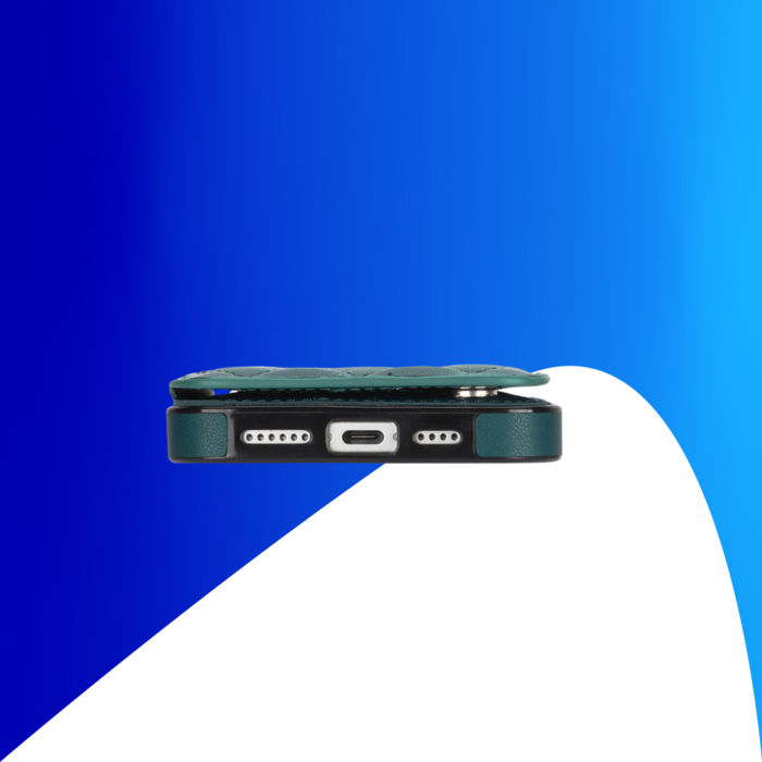 JVS Products iPhone 18 Pro Max hoesje - Backcover - Pasjeshouder - Kunstleer - Groen
