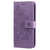 iPhone 18 Pro hoesje - Bookcase - Pasjeshouder - Portemonnee - Bloemenprint - Kunstleer - Paars