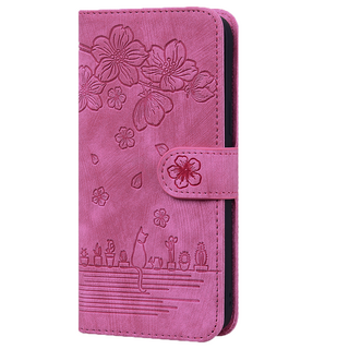 JVS Products iPhone 18 Pro Max hoesje - Bookcase - Koord - Pasjeshouder - Portemonnee - Camerabescherming - Bloemenpatroon - Kunstleer - Roze