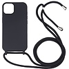 iPhone 18 Pro Max hoesje - Backcover - Koord - Softcase - Flexibel - TPU - Zwart