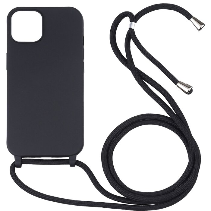JVS Products iPhone 18 Pro Max hoesje - Backcover - Koord - Softcase - Flexibel - TPU - Zwart