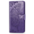 iPhone 18 Pro hoesje - Bookcase - Pasjeshouder - Portemonnee - Vlinderpatroon - Kunstleer - Donkerpaars