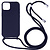 iPhone 18 Pro Max hoesje - Backcover - Koord - Softcase - Flexibel - TPU - Paars
