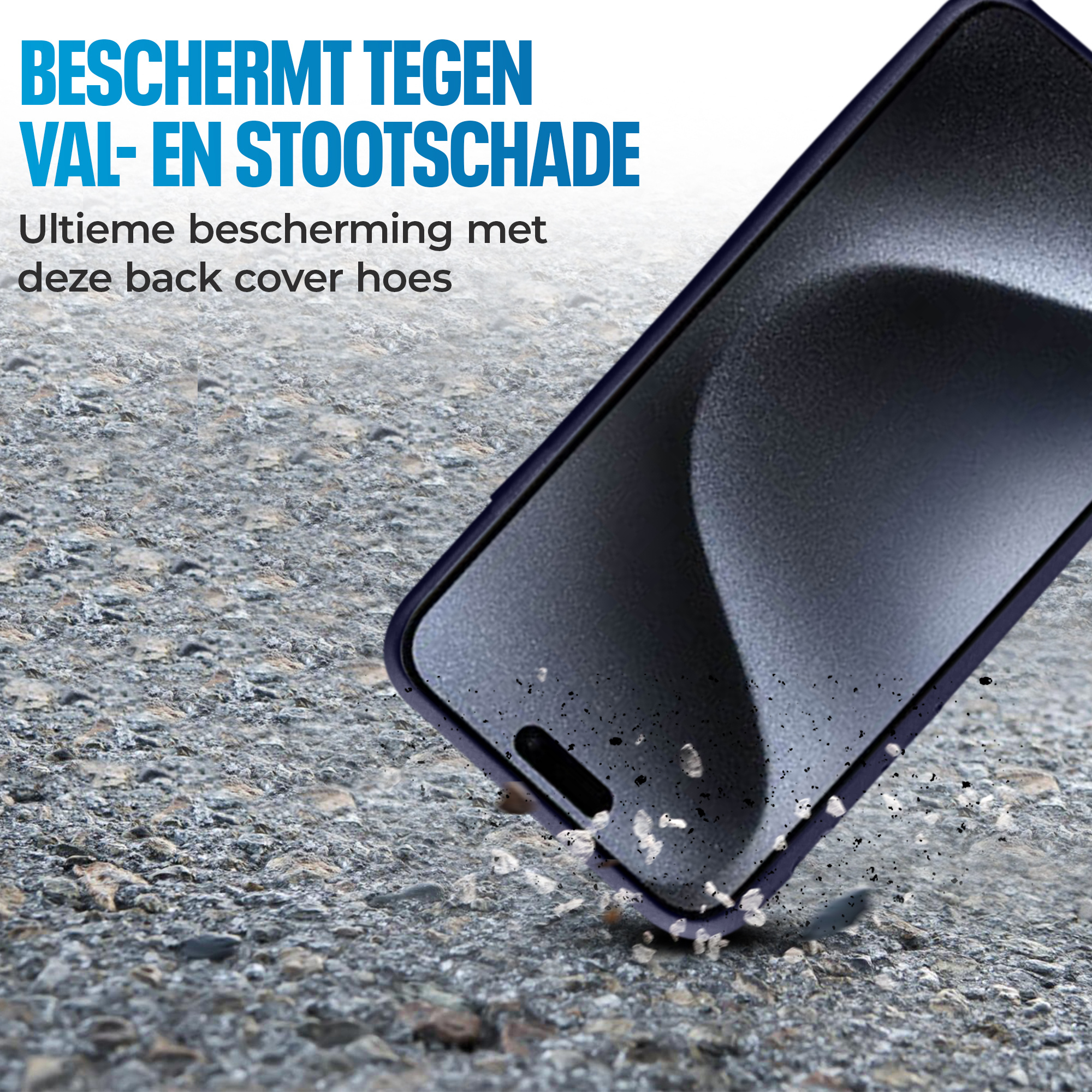 JVS Products iPhone 18 Pro Max hoesje - Backcover - Koord - Softcase - Flexibel - TPU - Paars