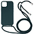 iPhone 18 Pro Max hoesje - Backcover - Koord - Softcase - Flexibel - TPU - Groen