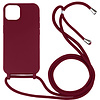 iPhone 18 Pro Max hoesje - Backcover - Koord - Softcase - Flexibel - TPU - Rood