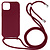 iPhone 18 Pro Max hoesje - Backcover - Koord - Softcase - Flexibel - TPU - Rood