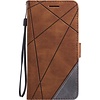 iPhone 18 Pro hoesje - Bookcase - Pasjeshouder - Portemonnee - Patroon - Kunstleer - Bruin