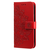 iPhone 18 Pro hoesje - Bookcase - Pasjeshouder - Portemonnee - Bloemenprint - Kunstleer - Rood