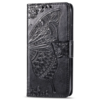 iPhone 18 Pro Max hoesje - Bookcase - Pasjeshouder - Portemonnee - Vlinderpatroon - Kunstleer - Zwart
