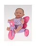 Berenguer Berenguer mini Babypop op Driewieler 13cm