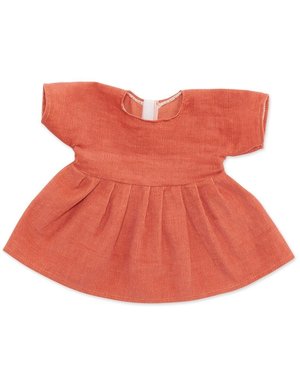 ByASTRUP Corduroy jurk peach Voor Knuffelpop