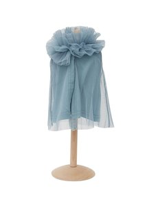 ByASTRUP Tule cape voor de pop blauw 45cm
