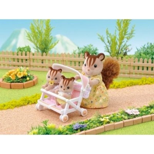 Sylvanian Families Sylvanian Families Dubbele kinderwagen