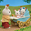 Sylvanian Families Set Tweeling Chocoladekonijn (kinderwagen)