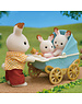 Sylvanian Families Set Tweeling Chocoladekonijn (kinderwagen)