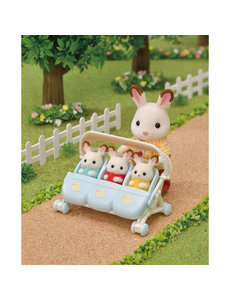 Sylvanian Families Wandelwagen drieling
