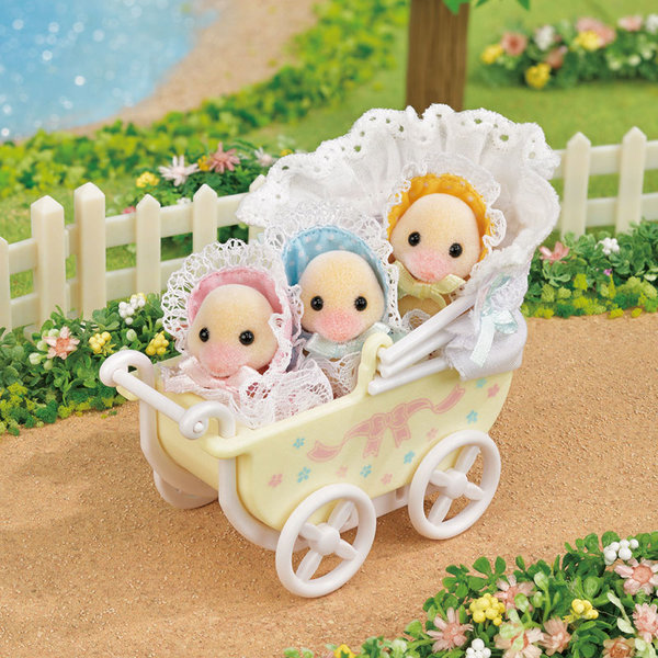 Sylvanian Families Sylvanian Families Eendjes drieling met Kinderwagen