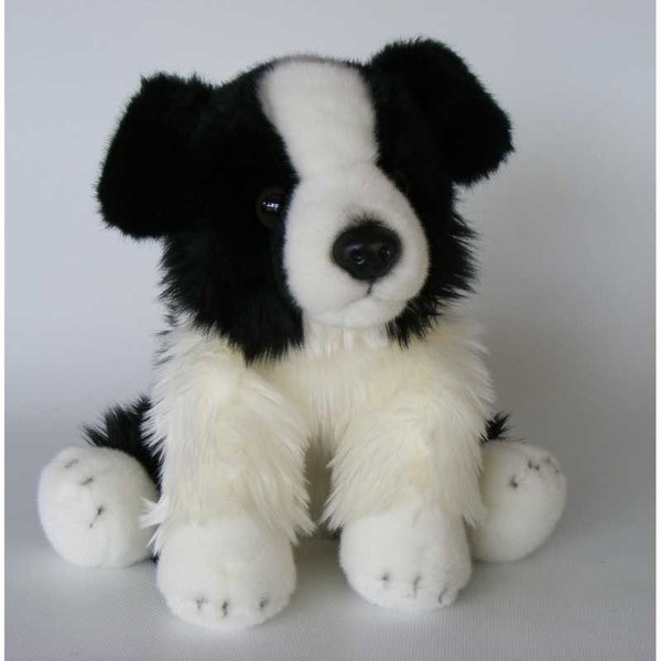 BIColini Zittende Border Collie zwart/wit 30cm