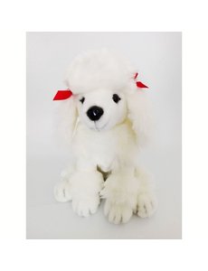 BIColini Zittende witte Poedel 30cm