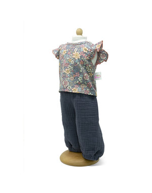 Minimommy Broek met gebloemde blouse 42-46cm