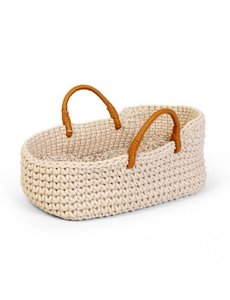ByASTRUP Gebreide poppenreiswieg 35cm