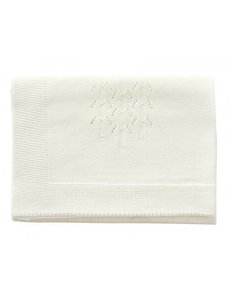 ByASTRUP Gebreide poppendeken creme