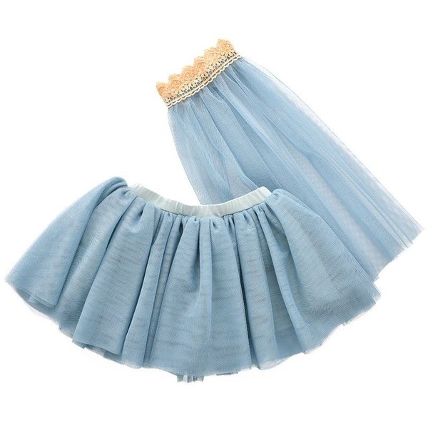ByASTRUP Tule rok met sluier blauw 3-5 jaar