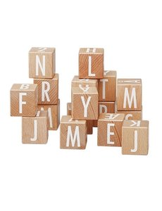 ByASTRUP Zak met houten ABC blokken