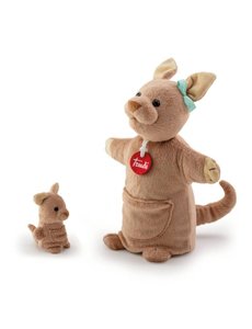 Trudi Handpop Kangoeroe met baby 25cm