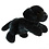 The Puppet Company Handpop zwarte Labrador 23cm