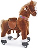 PonyCycle Pony bruin met handrem en geluid (4-9 jaar)