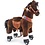 PonyCycle Pony chocoladebruin met handrem en geluid (3-5 jaar)