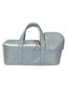 ByASTRUP Poppenreiswieg 42cm Vintage blauw