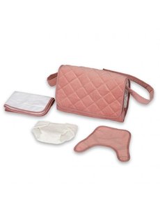 Mamamemo Poppen Verzorgingstas corduroy roze