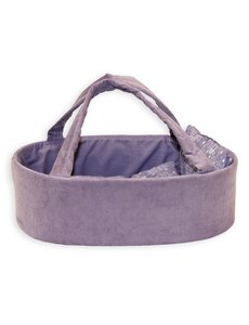 Mamamemo Poppenreiswieg 35cm corduroy lila