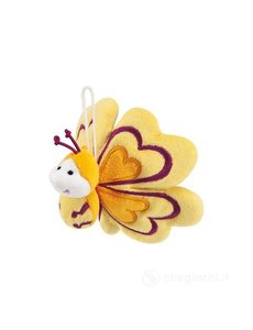 Trudi Vlinder/bloem geel 9cm