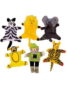 BigJics Vingerpoppetjes Safari 6 st