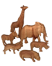 Papoose Toys African Animals Natural/6 pieces