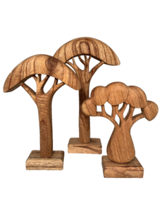 Papoose Toys African Trees Natural/ 3pc