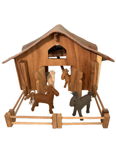 Papoose Toys Deluxe Barn Set/12pc