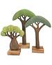 Papoose Toys African Trees Coloured/3pc