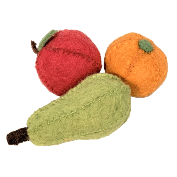 Papoose Toys Fruit Apple, Pear, Orange