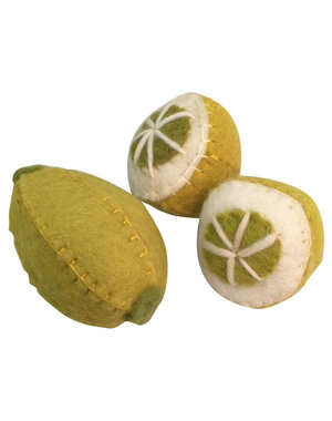 Papoose Toys Fruit Lemon/3pc