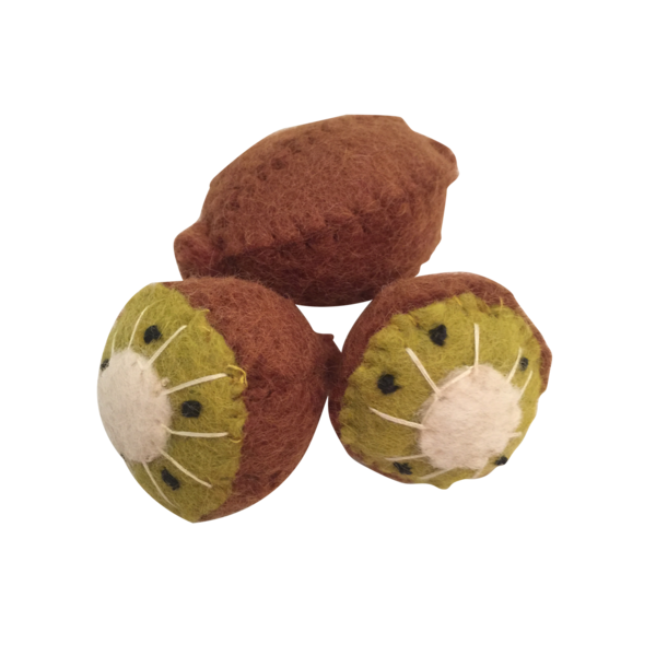 Papoose Toys Fruit Kiwi/3pc