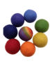 Papoose Toys Felt Balls Rainbow/8
