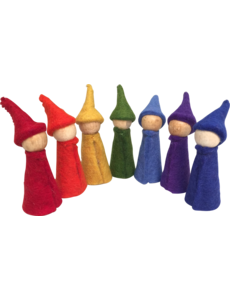 Papoose Toys Rainbow Gnomes/7 Wood Bodies