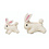 Papoose Toys Mini Bunnies/6pc
