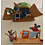 Papoose Toys Mouse House Washing Line Set/10pc